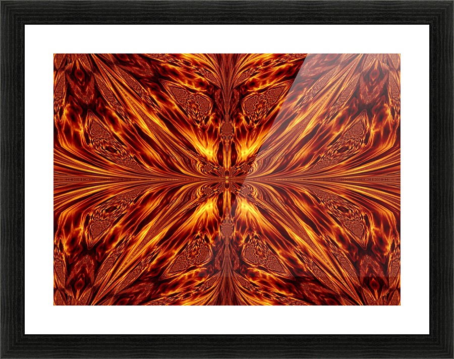 Fire Butterfly  Picture Frame print
