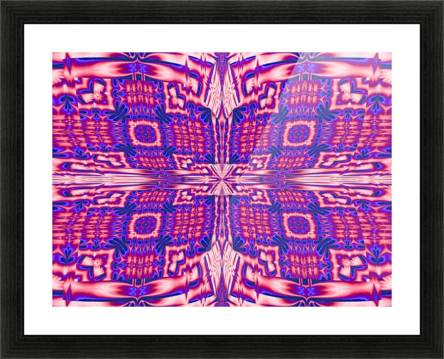Pink Butterfly Picture Frame print