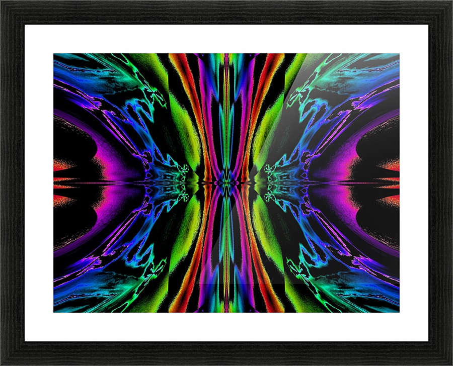 Rainbow Light Butterfly 2 Picture Frame print