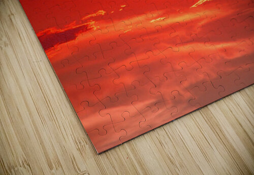Sunset Scarlet Red  2 Sherrie Larch puzzle