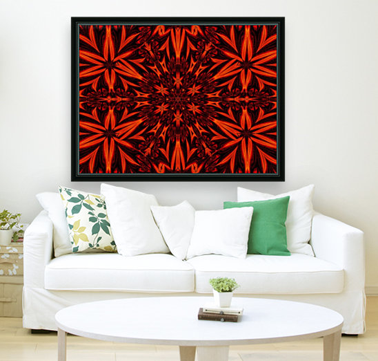 Orange Flower Garden Reproduction