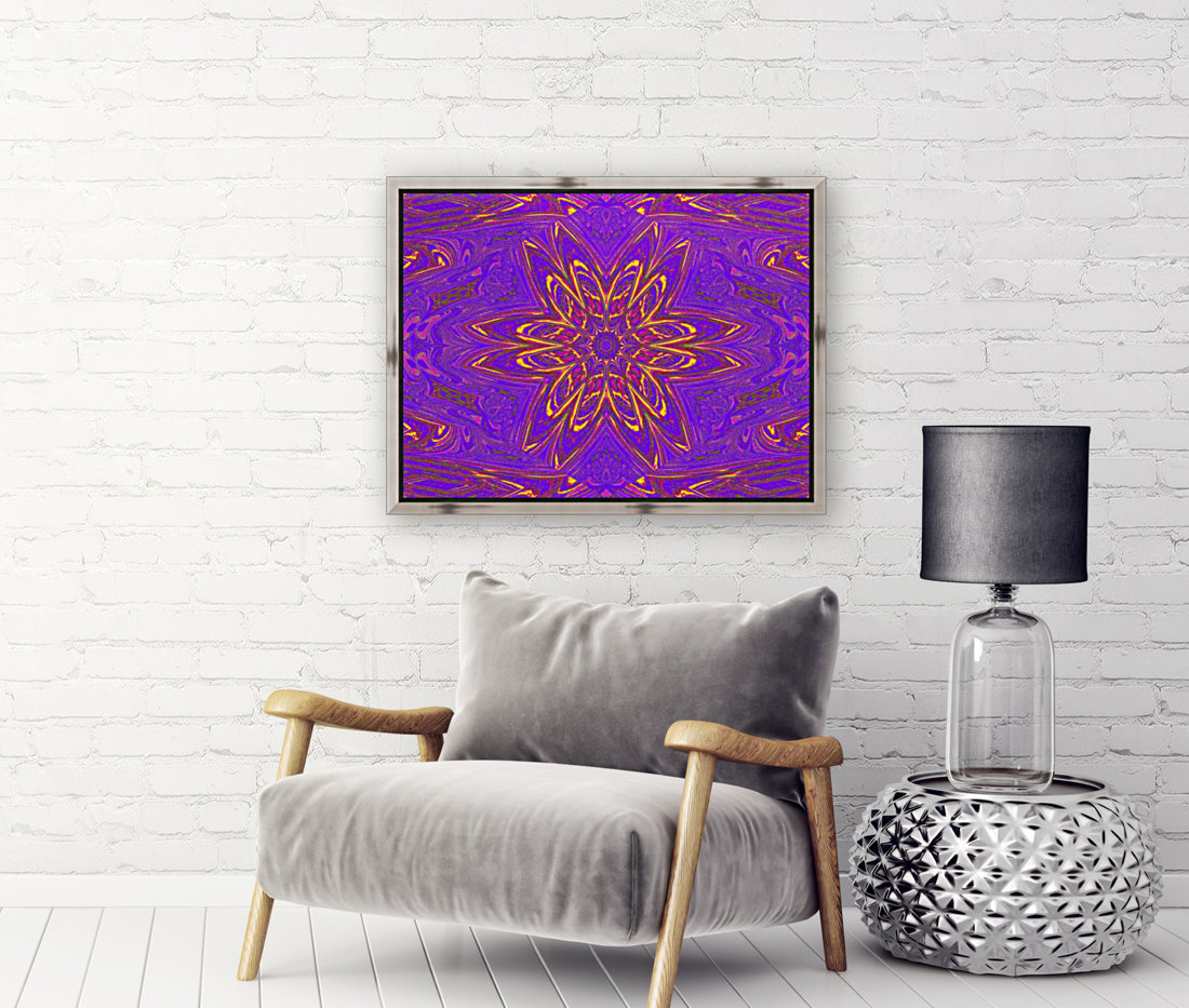 Orange Purple Daisy Reproduction
