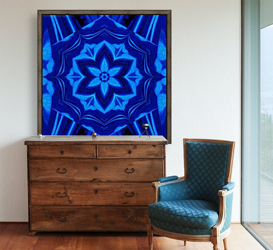 Blue Light Lotus Reproduction