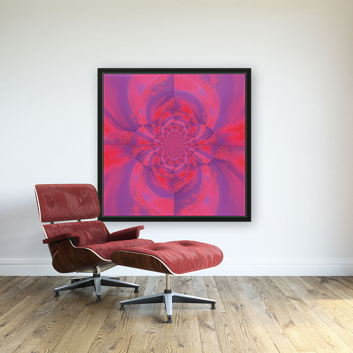Psychedelic Pink Lotus  Reproduction