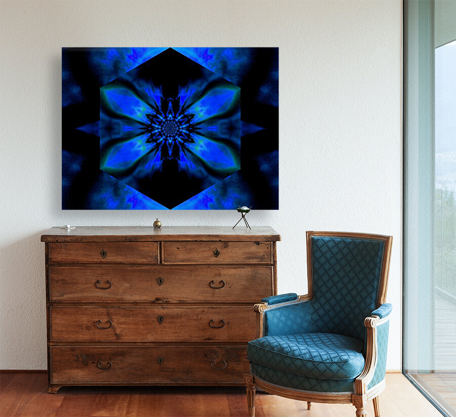Fire Lotus Blue 2 Reproduction