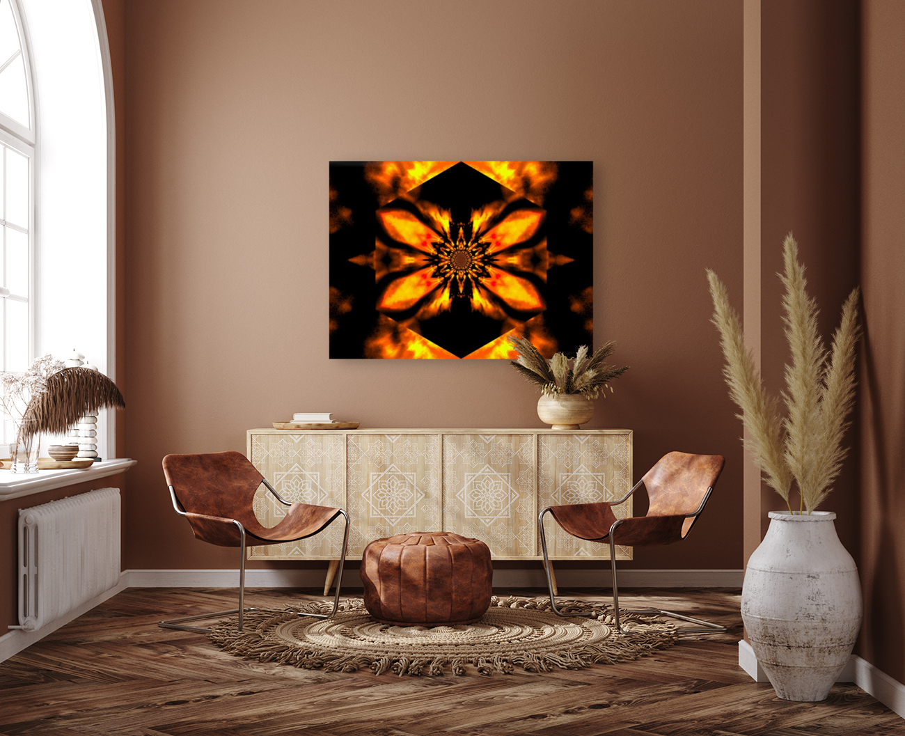 Fire Lotus Orange 2 Reproduction