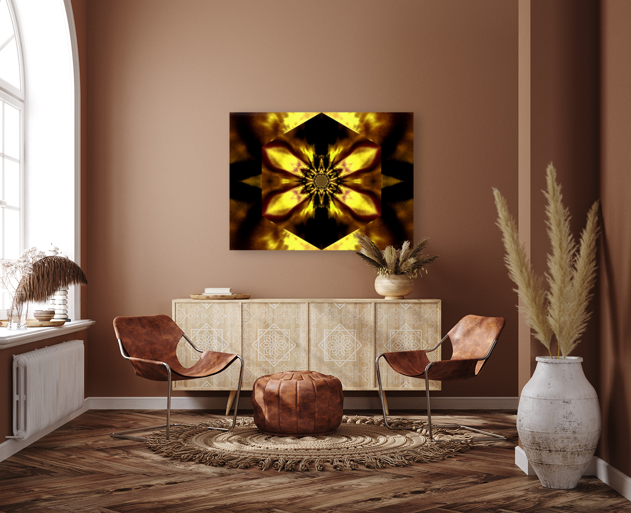 Fire Lotus Yellow 2 Reproduction