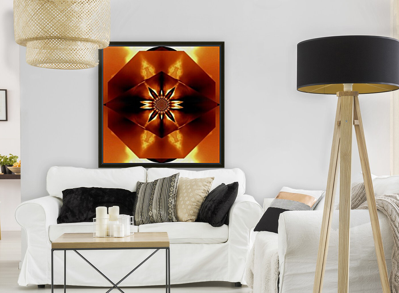 Orange Fire Flower 3 Reproduction