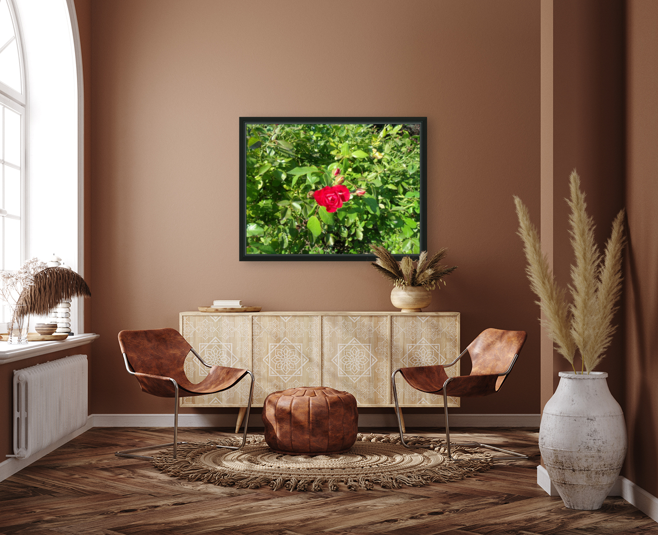 A Single Red Rose Reproduction