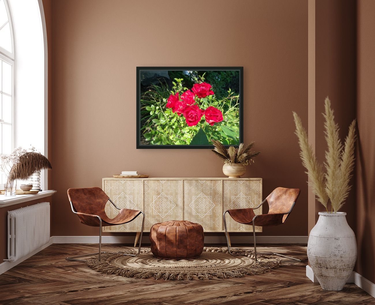 Six Red Roses  Reproduction