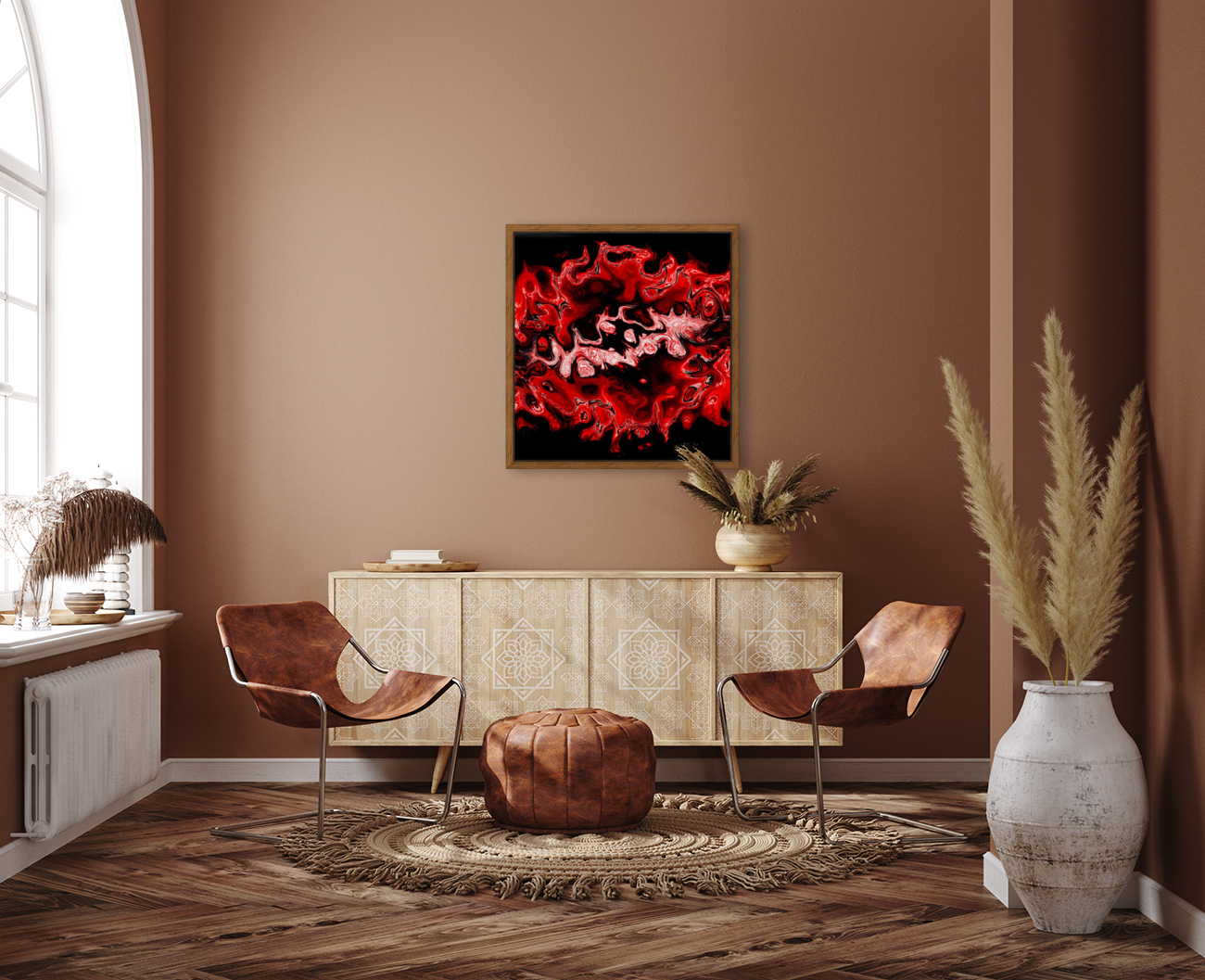Red Flames  Reproduction