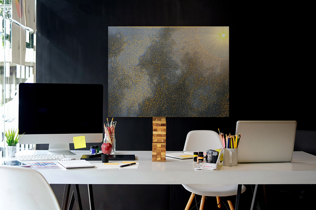 A Night Sky Sun Reproduction
