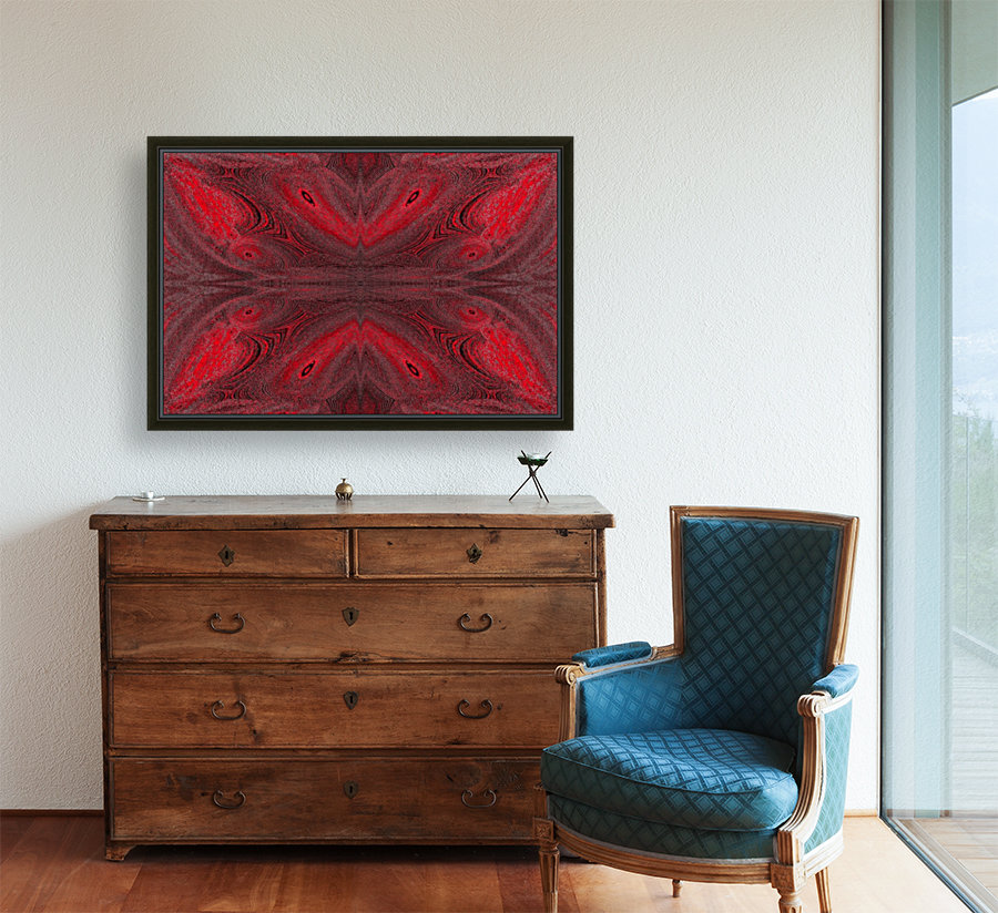 Digital Butterfly Red  Reproduction