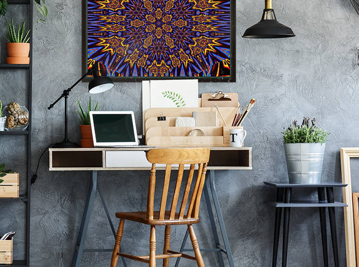 Electric Forget-Me-Nots 2 by Sherrie Larch
