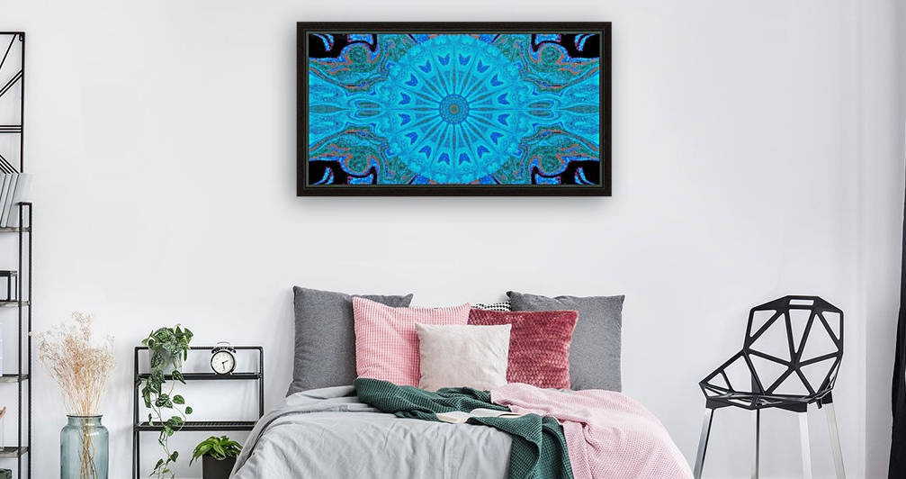 Blue Wildflower in Light Reproduction
