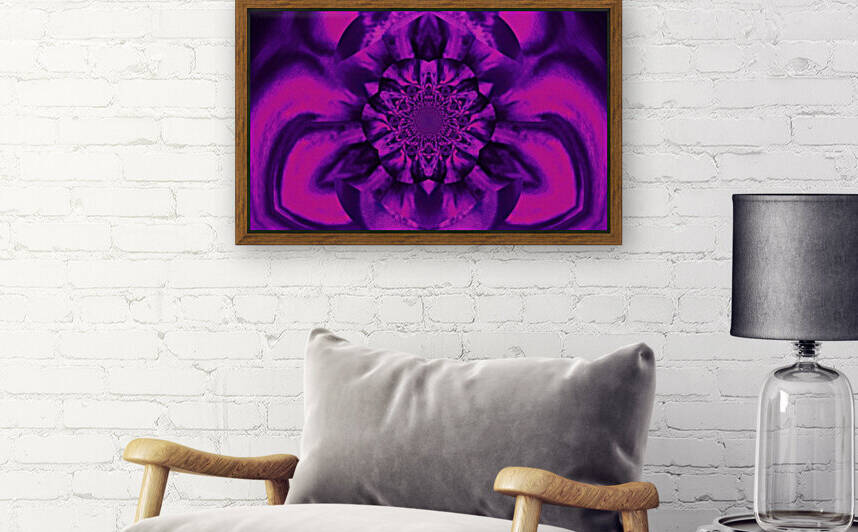 Lotus In Purple And Pink Satin by Sherrie Larch