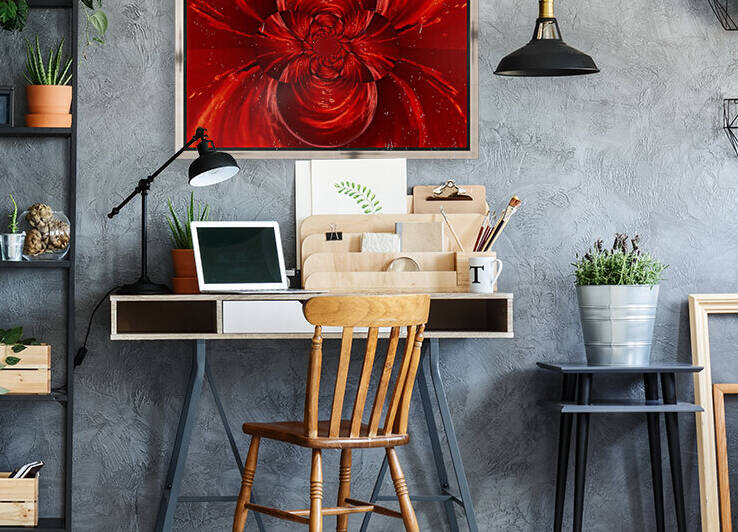 Scarlet Lotus  by Sherrie Larch