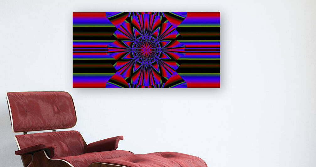 Red Psychedelic Lotus by Sherrie Larch