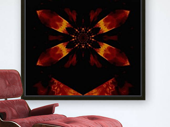 Fire Lotus Golden Orange 2 by Sherrie Larch