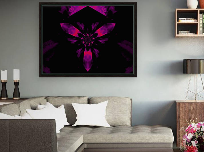 Fire Lotus Purple And Orange 1 by Sherrie Larch