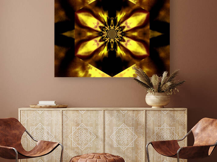 Fire Lotus Yellow 2 by Sherrie Larch