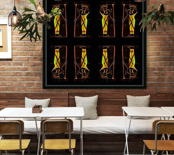 Egyptian Priests In Yellow 2 by Sherrie Larch
