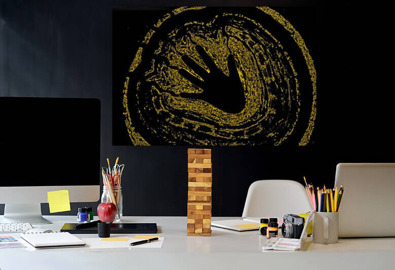 Electric Aura In Yellow 3 by Sherrie Larch