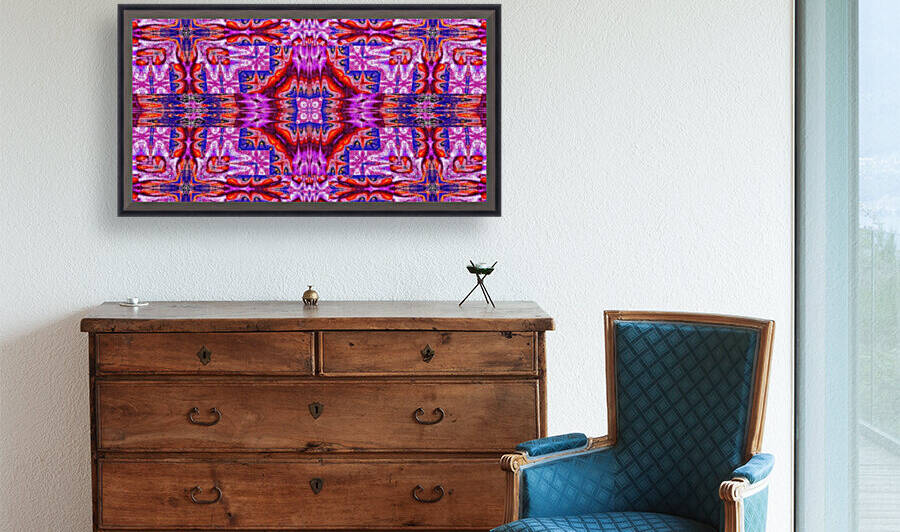 Pink Wildflower Tapestry by Sherrie Larch