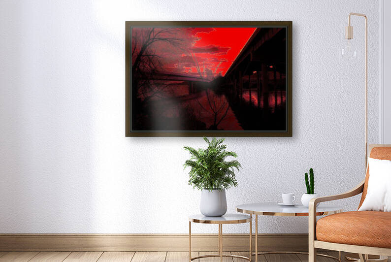 The Lake Summer Evening  Reproduction