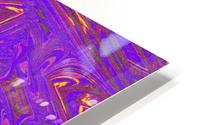 Orange Purple Daisy HD Metal print