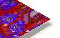 Red Silk Daisy HD Metal print