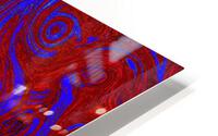 Blue and Red Fire  Stone HD Metal print