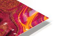 Gold Orange Fire Stone HD Metal print