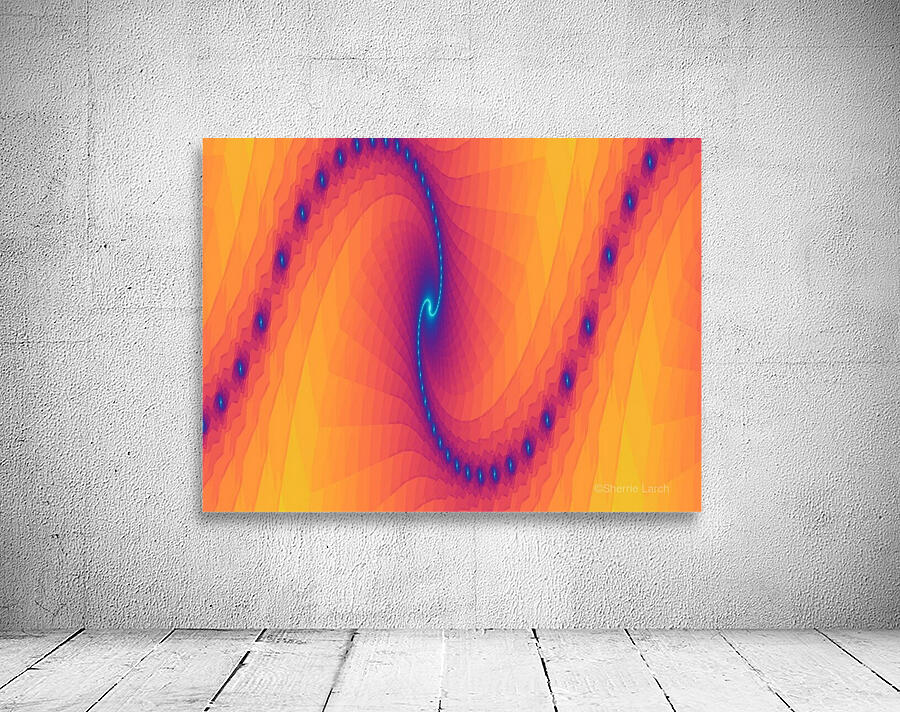 Blue Light Wave 1 Wall Preview