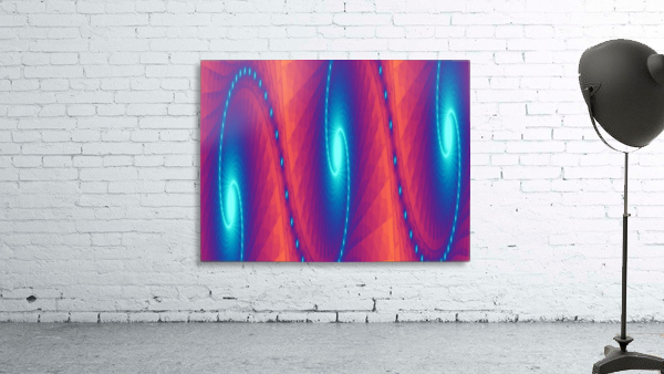 Blue Light Wave 3 Wall Preview