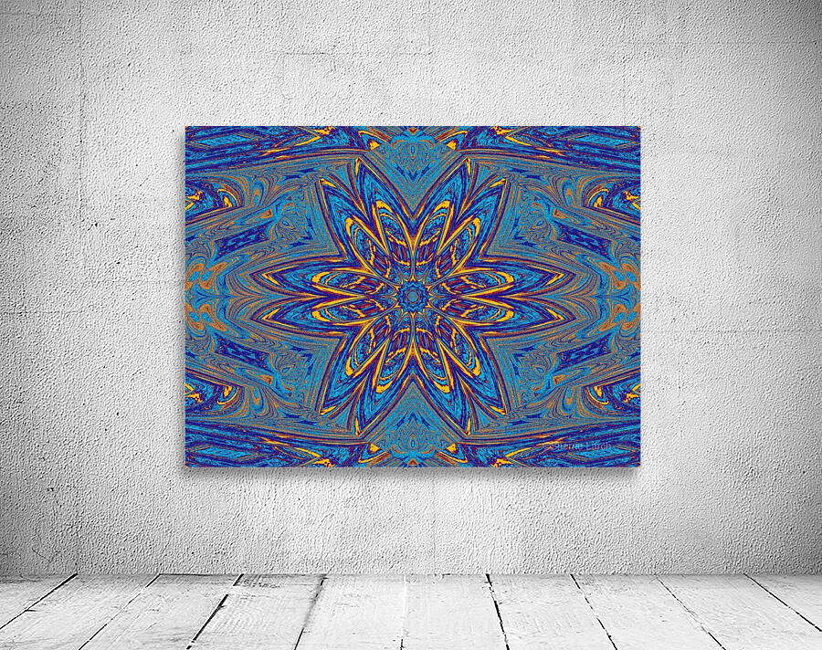Blue Yellow Daisy Wall Preview