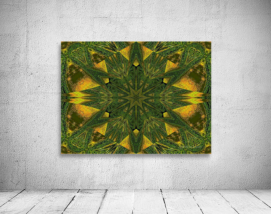 Green Sunshine Flower Wall Preview