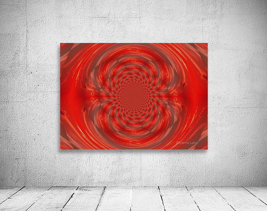 Red Sunset Lotus Wall Preview