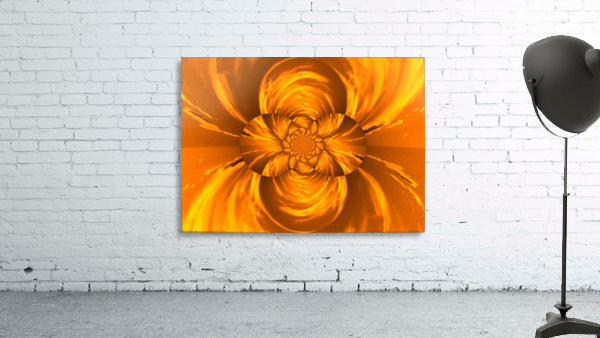 Orange Sun Lotus  Wall Preview