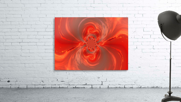 Fire Mating Phoenix Lotus Wall Preview