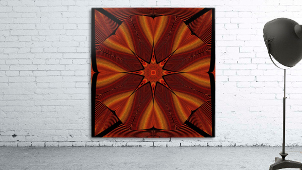 Lotus In Gold Reflection Wall Preview