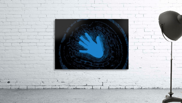 Electric Aura In Light Blue 2 Wall Preview
