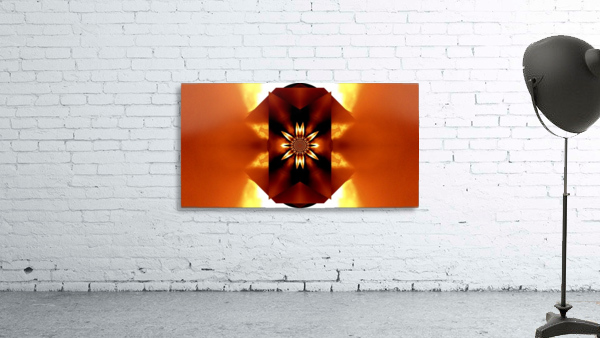 Orange Fire Flower 2 Wall Preview