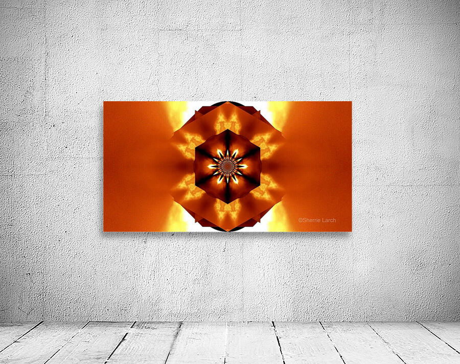 Orange Fire Flower 4 Wall Preview