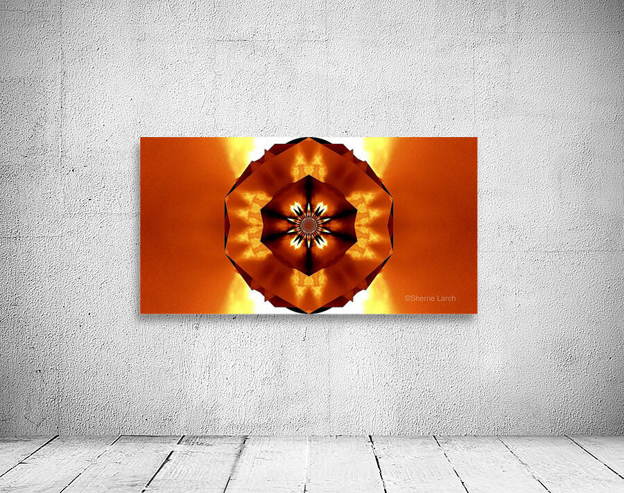Orange Fire Flower 5 Wall Preview