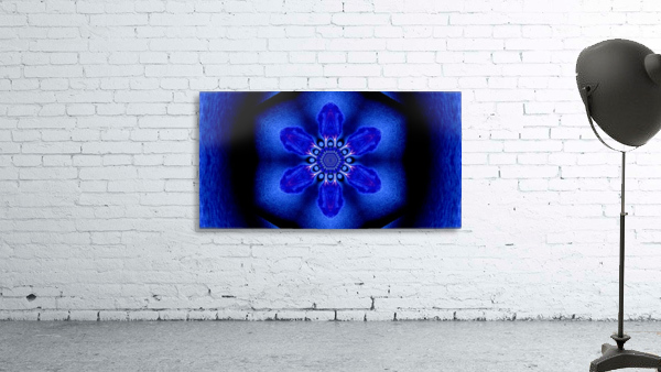 Blue Feather Flower Wall Preview