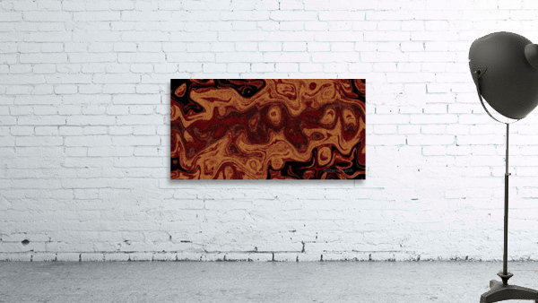 Dark Gold Fire Stone Wall Preview