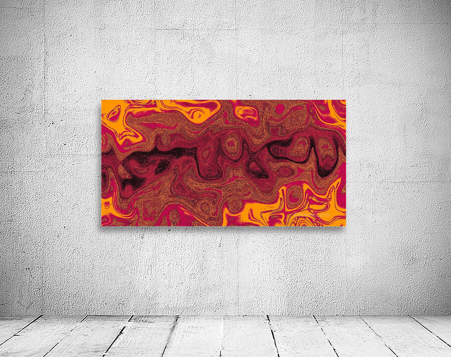 Gold Orange Fire Stone Wall Preview