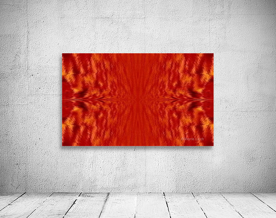 Red Waves  Wall Preview