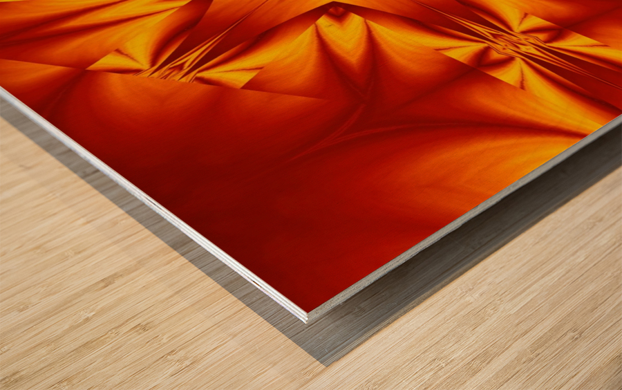 Fire Flowers 128 Wood print